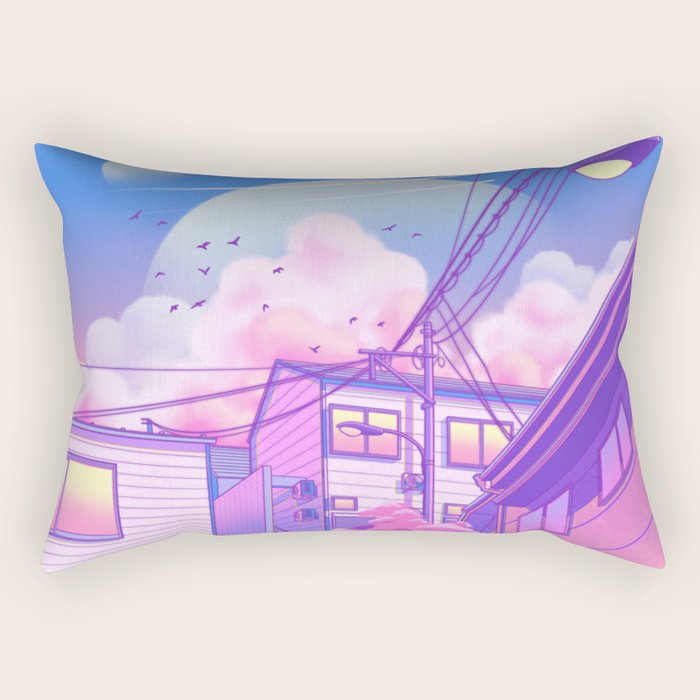 City Pop Tokyo Rectangular Pillow Gallery Image 2