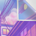 City Pop Tokyo Wall Tapestry Gallery Image 3