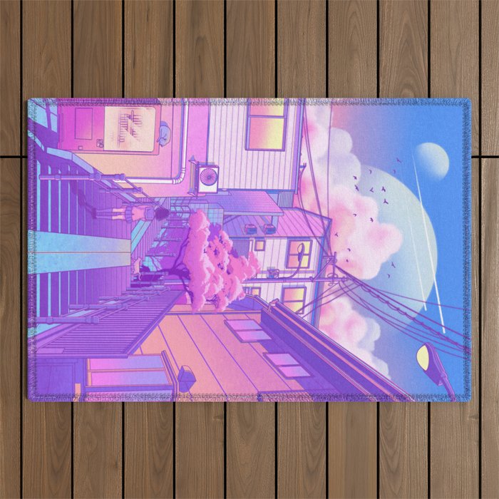 City Pop Tokyo Outdoor Rug Gallery Image 1