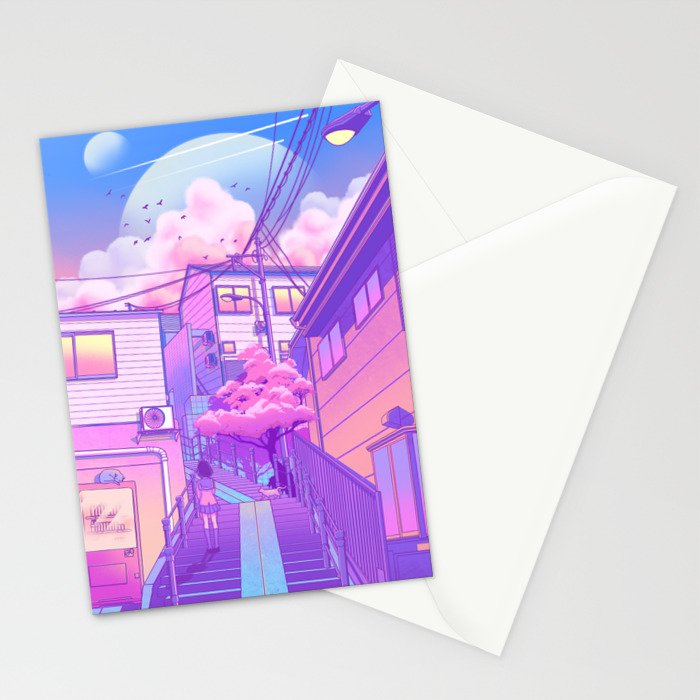 City Pop Tokyo Stationery Card Gallery Image 2