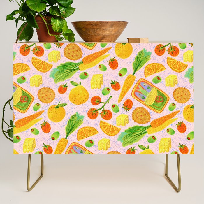 Kitchen Snacks & Apps in Berry Pink Credenza Gallery Image 1