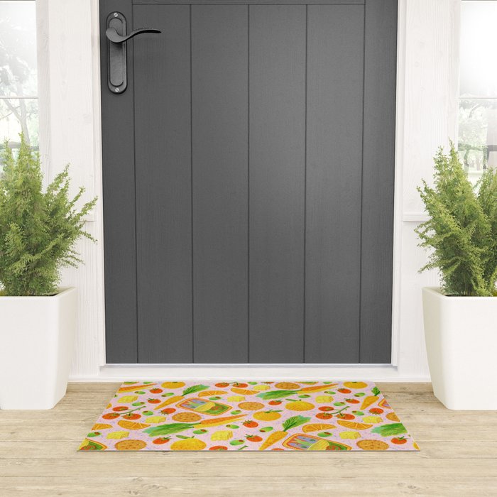 Kitchen Snacks & Apps in Berry Pink Welcome Mat Gallery Image 3