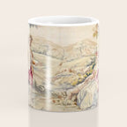 Antique 19th Century French Aubusson Tapestry Romantic Hunting Scene Coffee Mug Gallery Image 4