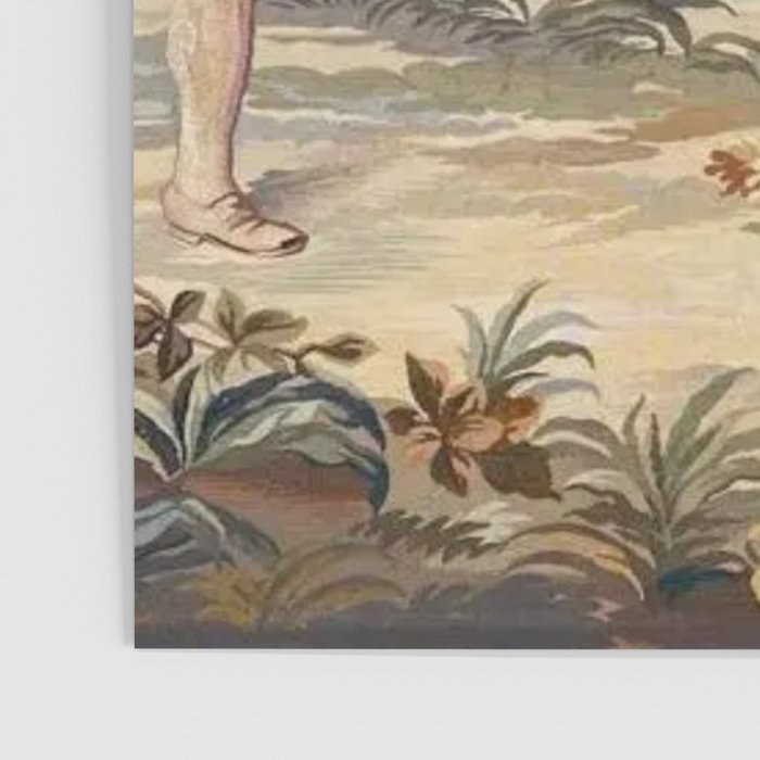 Antique 19th Century French Aubusson Tapestry Romantic Hunting Scene Poster Gallery Image 3
