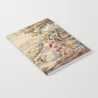 Antique 19th Century French Aubusson Tapestry Romantic Hunting Scene Notebook Gallery Image 2