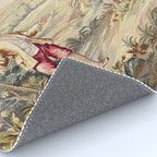 Antique 19th Century French Aubusson Tapestry Romantic Hunting Scene Rug Gallery Image 4