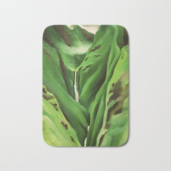 Georgia O'Keeffe Waterfall No. 3 Bath Mat Gallery Image 1