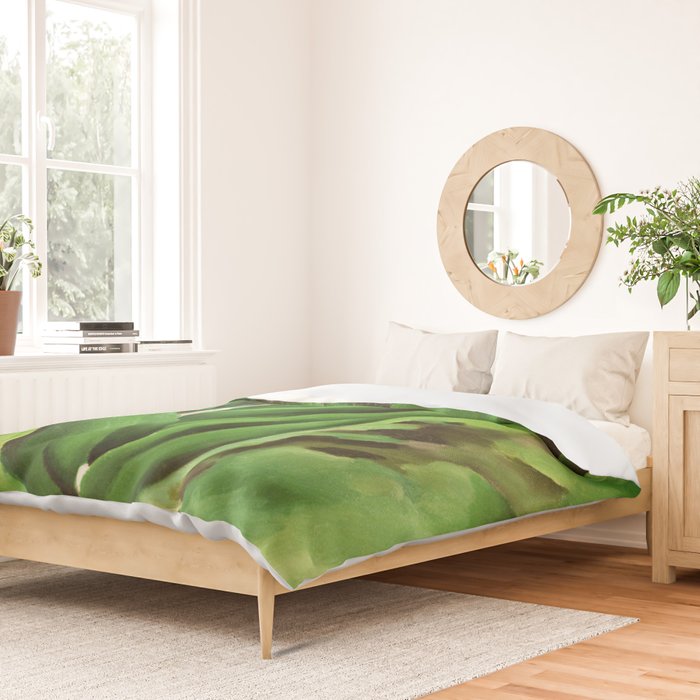 Georgia O'Keeffe Waterfall No. 3 Duvet Cover Gallery Image 2