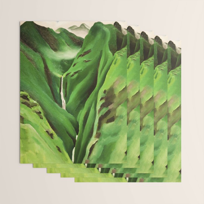 Georgia O'Keeffe Waterfall No. 3 Wrapping Paper Gallery Image 3
