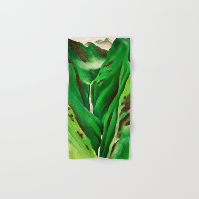Georgia O'Keeffe Waterfall No. 3 Bath Towel Gallery Image 1