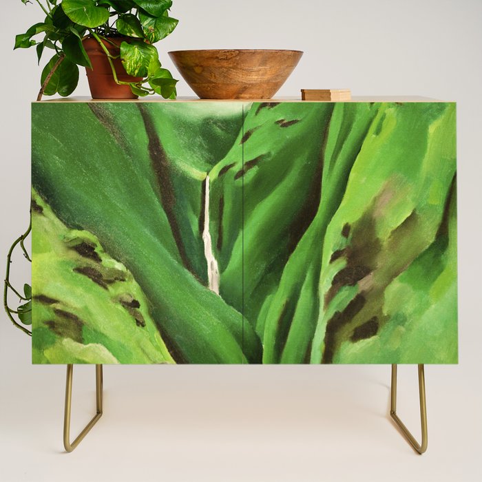 Georgia O'Keeffe Waterfall No. 3 Credenza Gallery Image 1