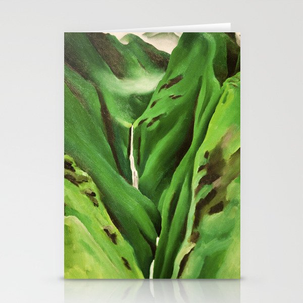 Georgia O'Keeffe Waterfall No. 3 Stationery Card Gallery Image 2