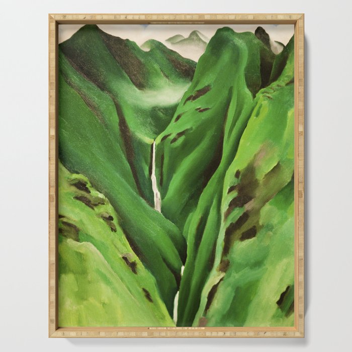 Georgia O'Keeffe Waterfall No. 3 Serving Tray Gallery Image 1