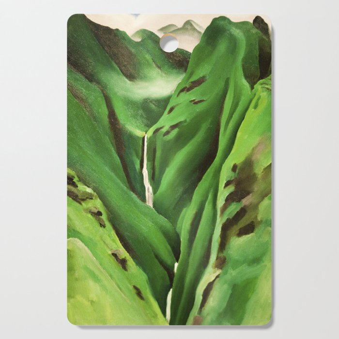 Georgia O'Keeffe Waterfall No. 3 Cutting Board Gallery Image 1