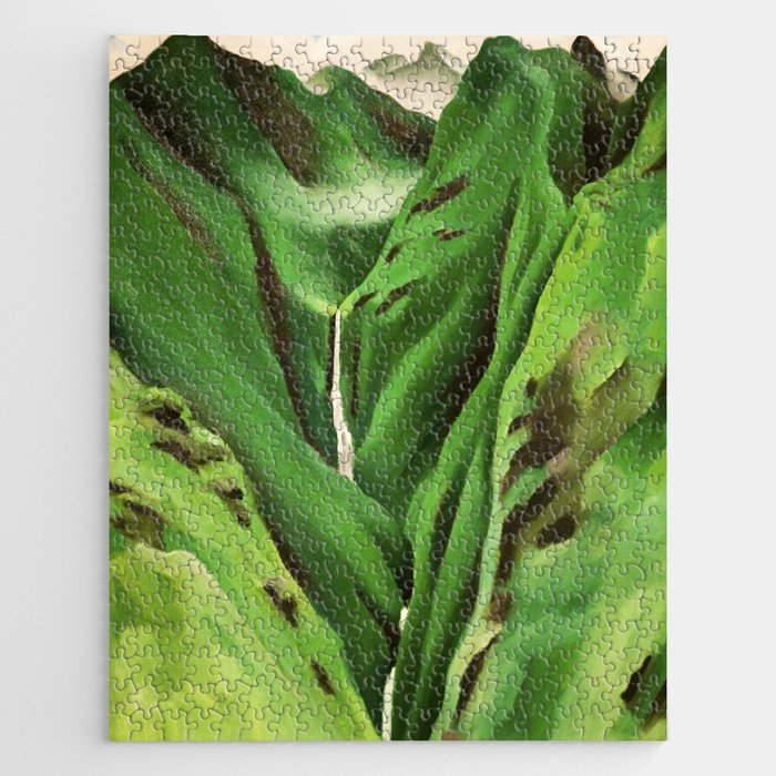 Georgia O'Keeffe Waterfall No. 3 Jigsaw Puzzle Gallery Image 1
