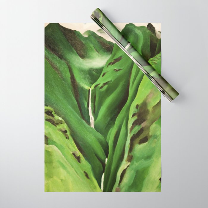 Georgia O'Keeffe Waterfall No. 3 Wrapping Paper Gallery Image 1