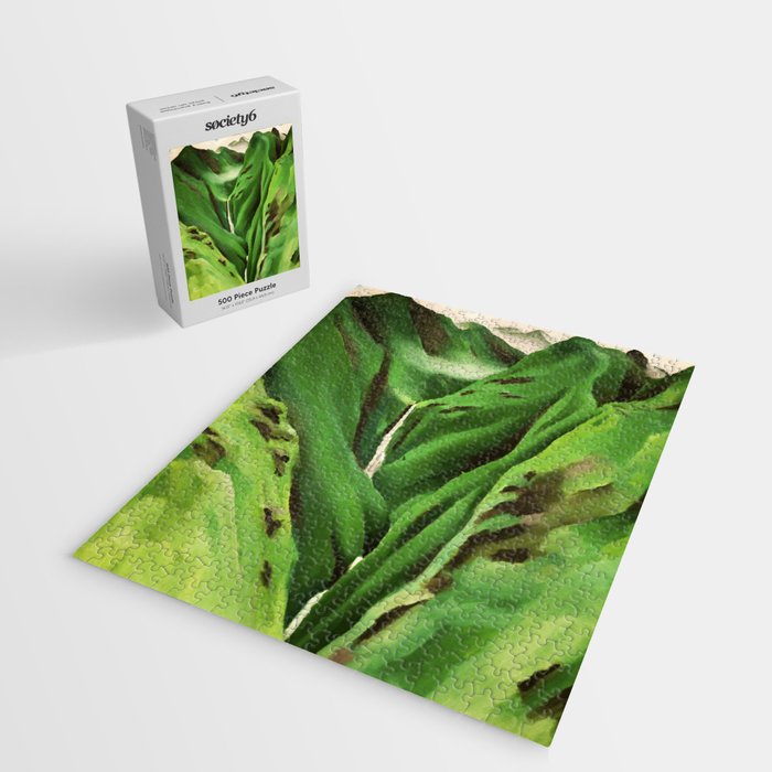 Georgia O'Keeffe Waterfall No. 3 Jigsaw Puzzle Gallery Image 2
