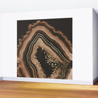 Brown Agate Gold Foil Glam #1 #gem #decor #art #society6 Wall Mural Gallery Image 2