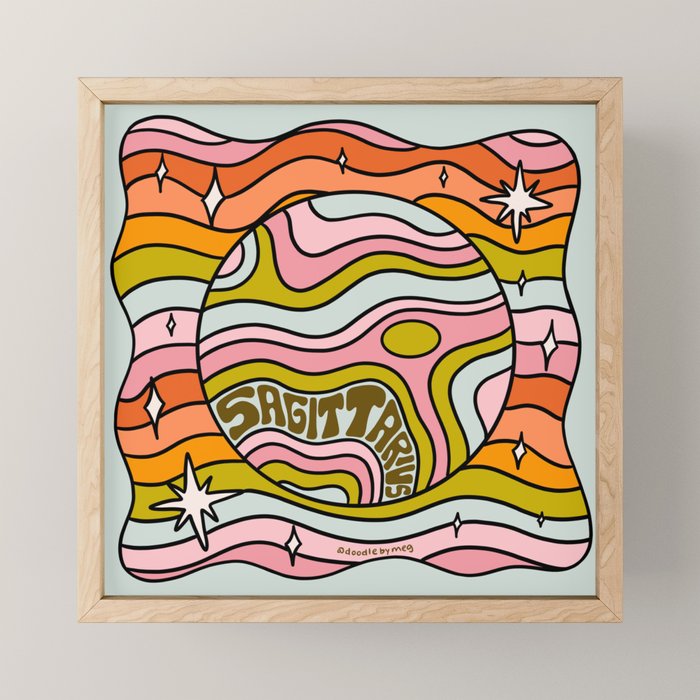 Sagittarius Planet Mini Art Print Gallery Image 1