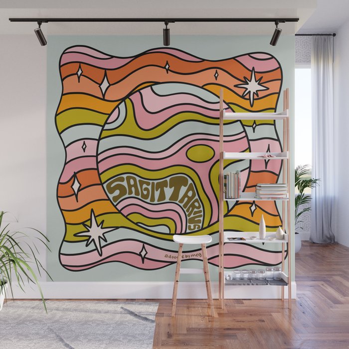 Sagittarius Planet Wall Mural Gallery Image 1