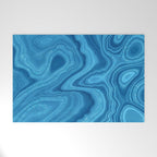 Blue Agate Texture 07 Welcome Mat Gallery Image 1