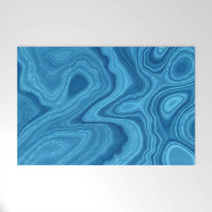 Blue Agate Texture 07 Welcome Mat Gallery Image 1