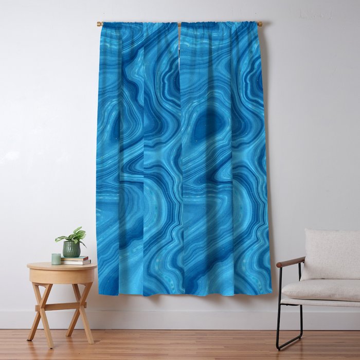Blue Agate Texture 07 Window Curtain Gallery Image 5