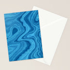 Blue Agate Texture 07 Stationery Card Gallery Image 2