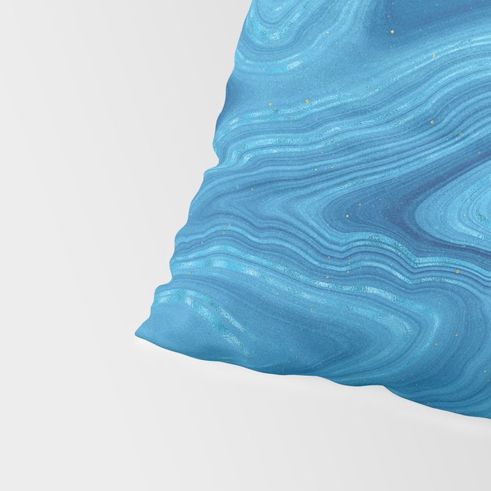 Blue Agate Texture 07 Pillow Sham Gallery Image 4