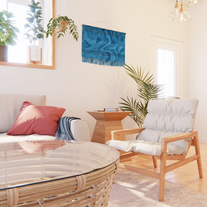 Blue Agate Texture 07 Wall Hanging Gallery Image 2