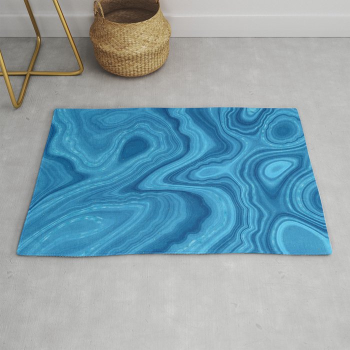 Blue Agate Texture 07 Rug Gallery Image 1