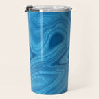 Blue Agate Texture 07 Travel Mug Gallery Image 3