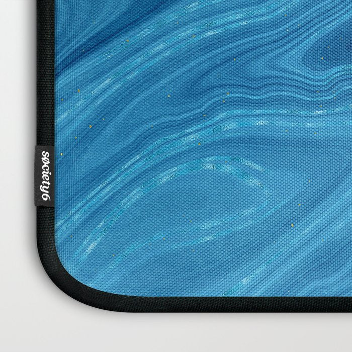 Blue Agate Texture 07 Laptop Sleeve Gallery Image 3