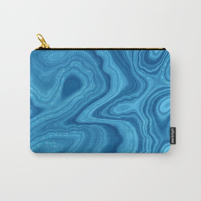 Blue Agate Texture 07 Carry All Pouch Gallery Image 1