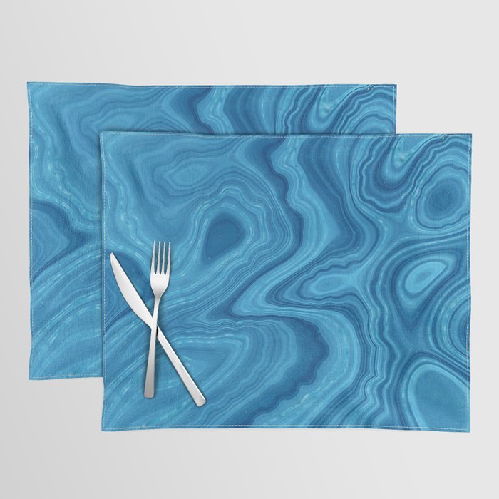 Blue Agate Texture 07 Placemat Gallery Image 1