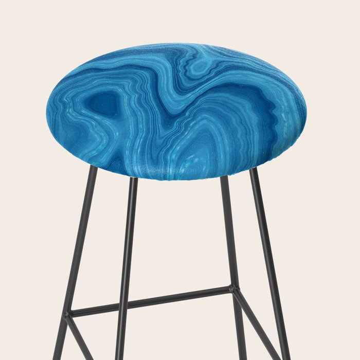 Blue Agate Texture 07 Stool Gallery Image 2