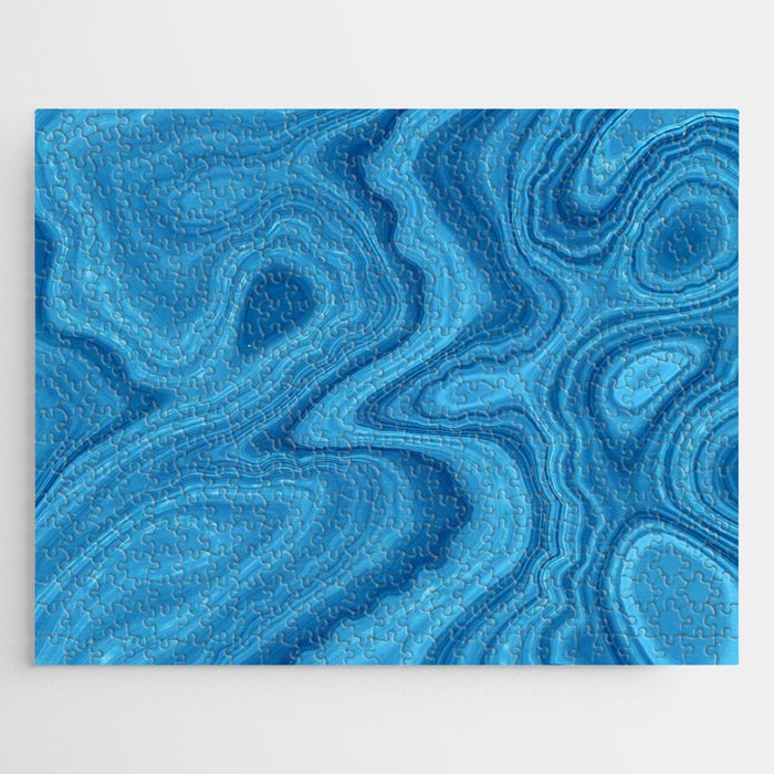Blue Agate Texture 07 Jigsaw Puzzle Gallery Image 1
