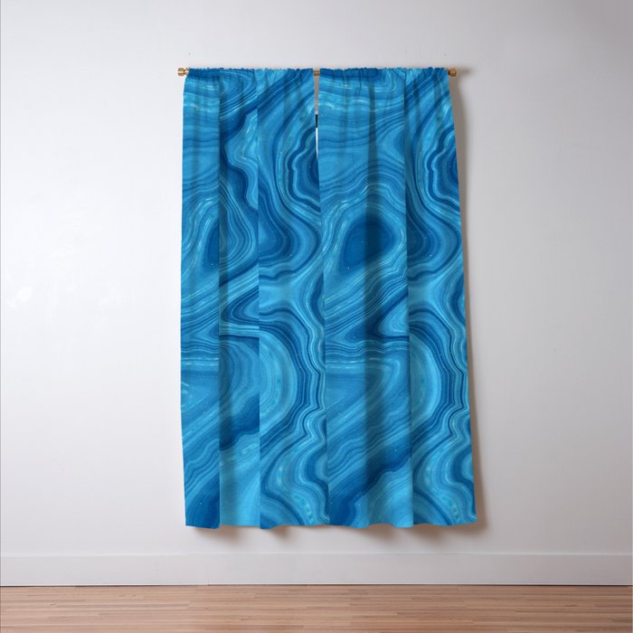 Blue Agate Texture 07 Window Curtain Gallery Image 3
