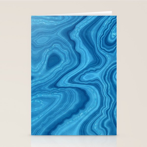 Blue Agate Texture 07 Stationery Card Gallery Image 1