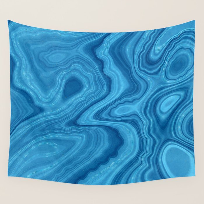 Blue Agate Texture 07 Wall Tapestry Gallery Image 1