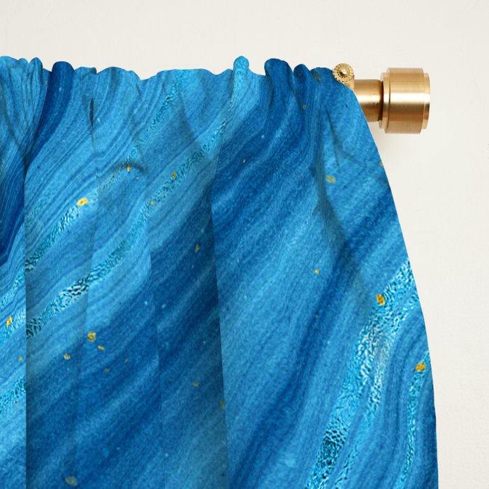 Blue Agate Texture 07 Window Curtain Gallery Image 2