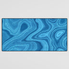 Blue Agate Texture 07 Desk Mat Gallery Image 3