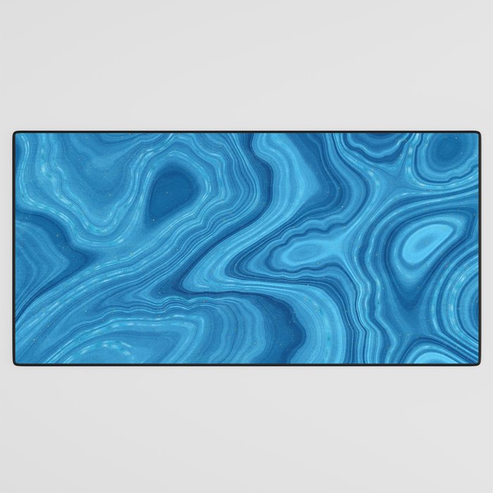 Blue Agate Texture 07 Desk Mat Gallery Image 3
