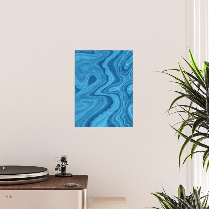Blue Agate Texture 07 Poster Gallery Image 2