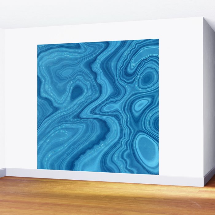 Blue Agate Texture 07 Wall Mural Gallery Image 2