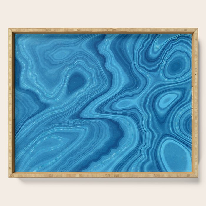 Blue Agate Texture 07 Serving Tray Gallery Image 1
