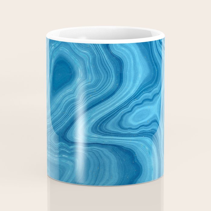 Blue Agate Texture 07 Coffee Mug Gallery Image 4