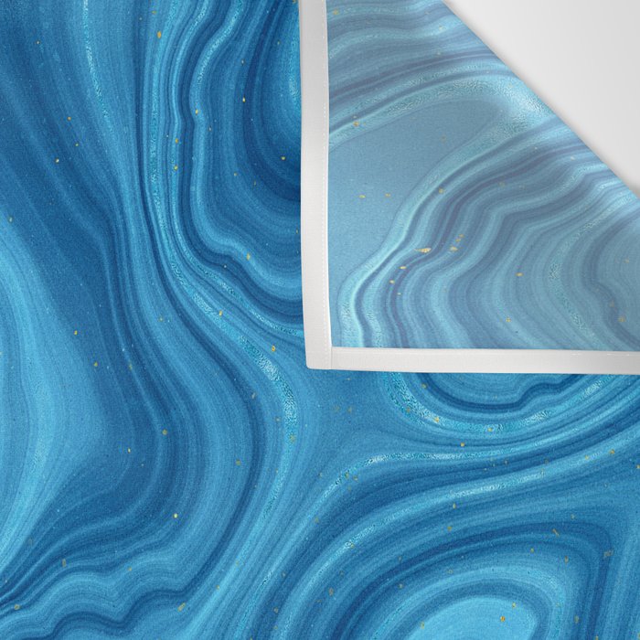 Blue Agate Texture 07 Wall Tapestry Gallery Image 3