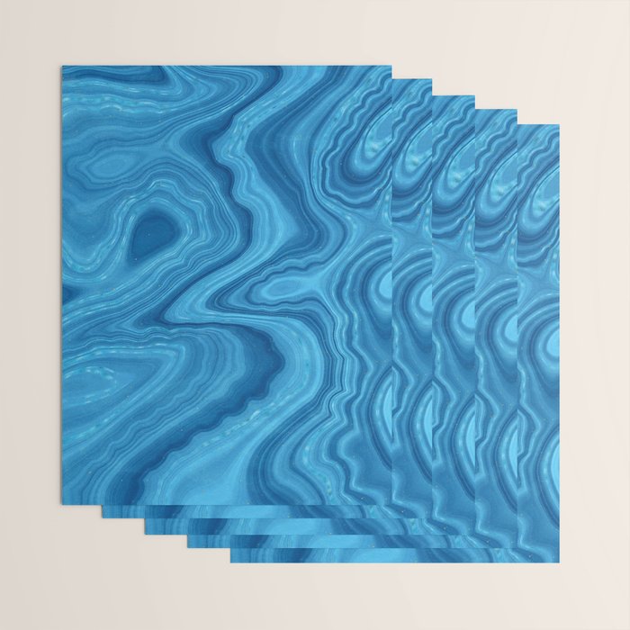 Blue Agate Texture 07 Wrapping Paper Gallery Image 3