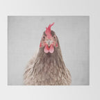 Chicken - Colorful Throw Blanket Gallery Image 2